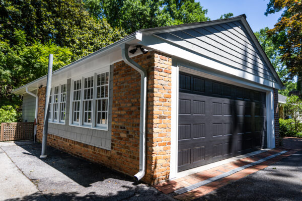 Garage painted gray