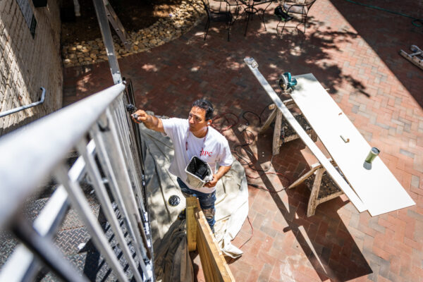 IPC worker painted the exterior of a home in Spartanburg, SC.