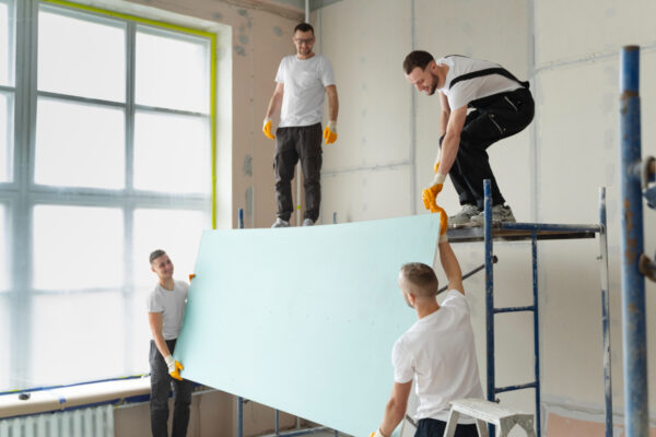 Installing Sheetrock